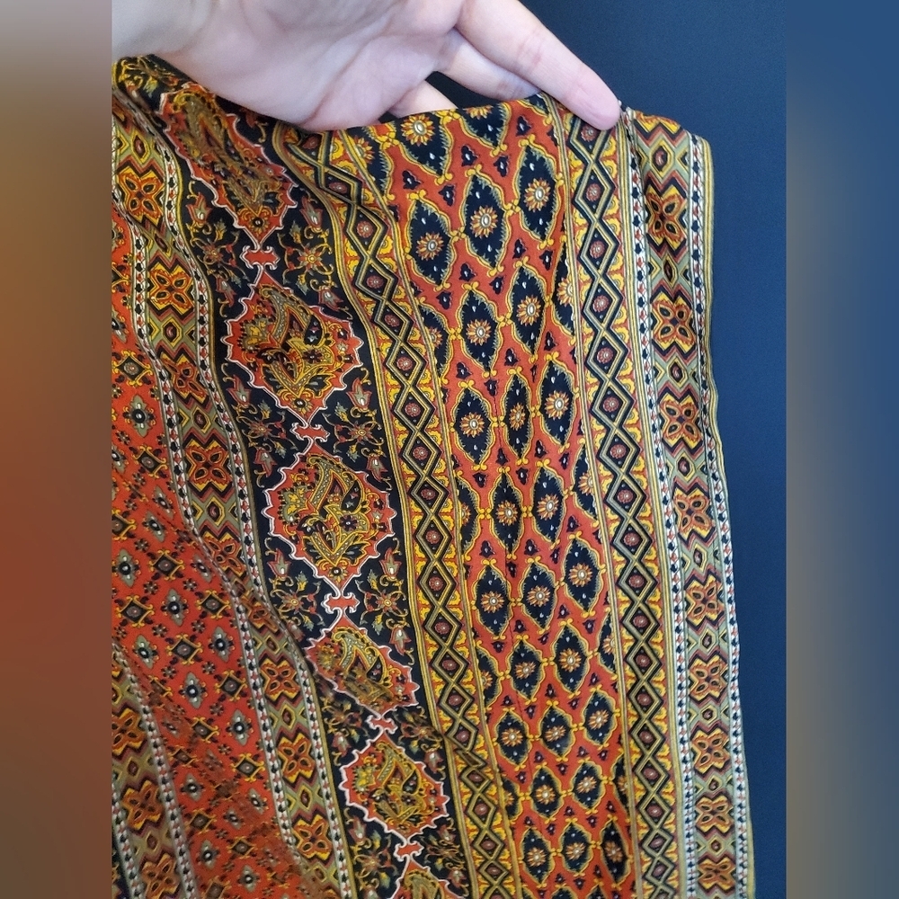 Vintage Sante Orange Kaftan - Picture 4 of 14